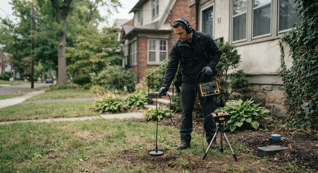 Underground water line leak detection Manalapan NJ specialist using acoustic ground rod
